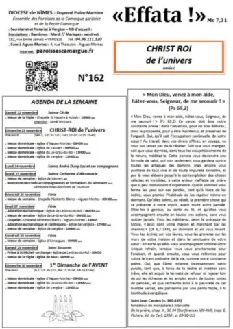 N’ayez de crainte que pour le Dieu vivant ! Effata ! 163