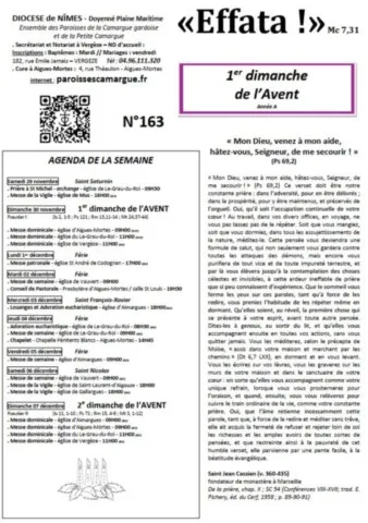 N’ayez de crainte que pour le Dieu vivant ! Effata ! 164