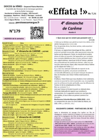 4e dimanche de Carême - Année A