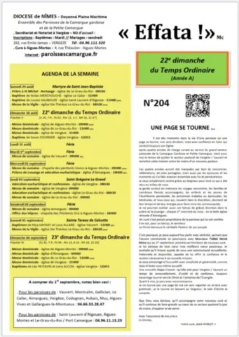 22e Dimanche du Temps Ordinaire 22e Dimanche du Temps Ordinair