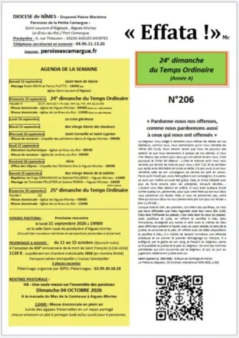 24e Dimanche du Temps Ordinaire 24e Dimanche du Temps Ordinair